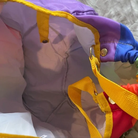 PRIDE MONTH 80’s Retro Rainbow Beach Bag - Picture 5 of 9